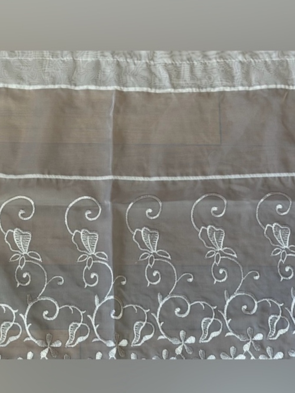 Sheer Valance 53”W X 18L - Made In Turkey